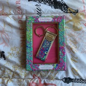nwt lily Pulitzer key fob in Lilly’s lagoon